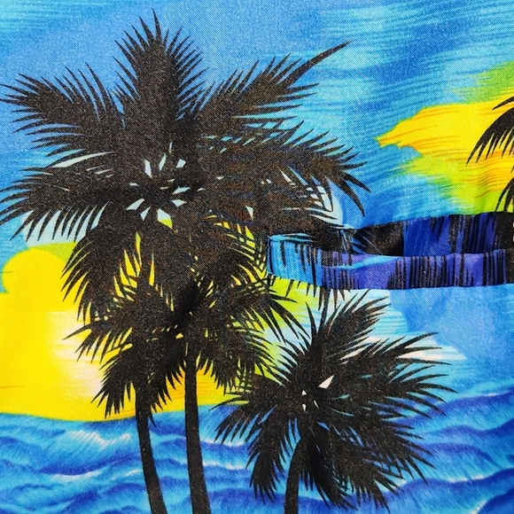 2/$30 Vintage Hawaiian Mens 4XL Shirt Button Tropical Cruise Beach Hawaii - Picture 9 of 9